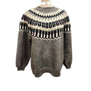 Zara Fair Isle Wool Blend Sweater | Unisex Youth 14 / Women’s S